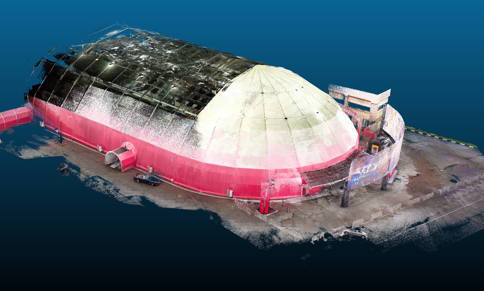 Лазерное сканирование LiDAR ? Скриншоты облаков точек и 3D-реконструкций площадок